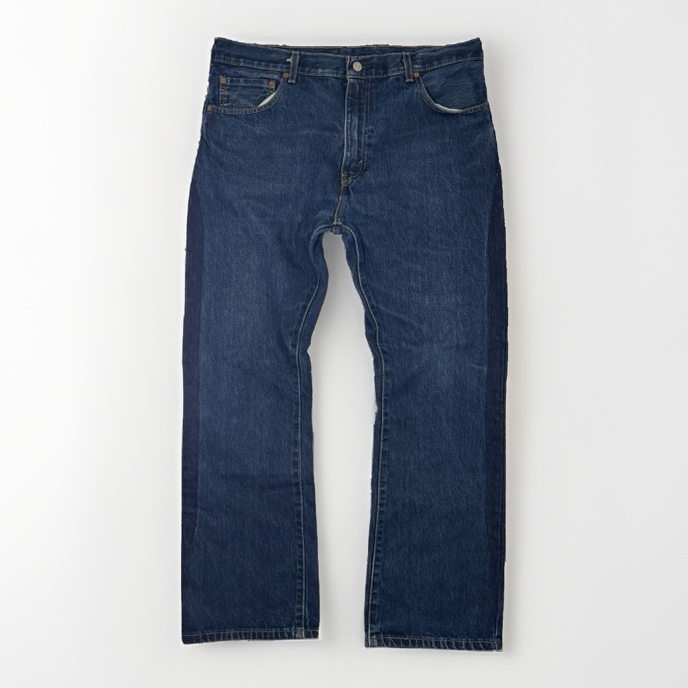 Levi's 517 Bootcut Jeans Mens 36x30 Dark Wash Dual Tone Western Denim
